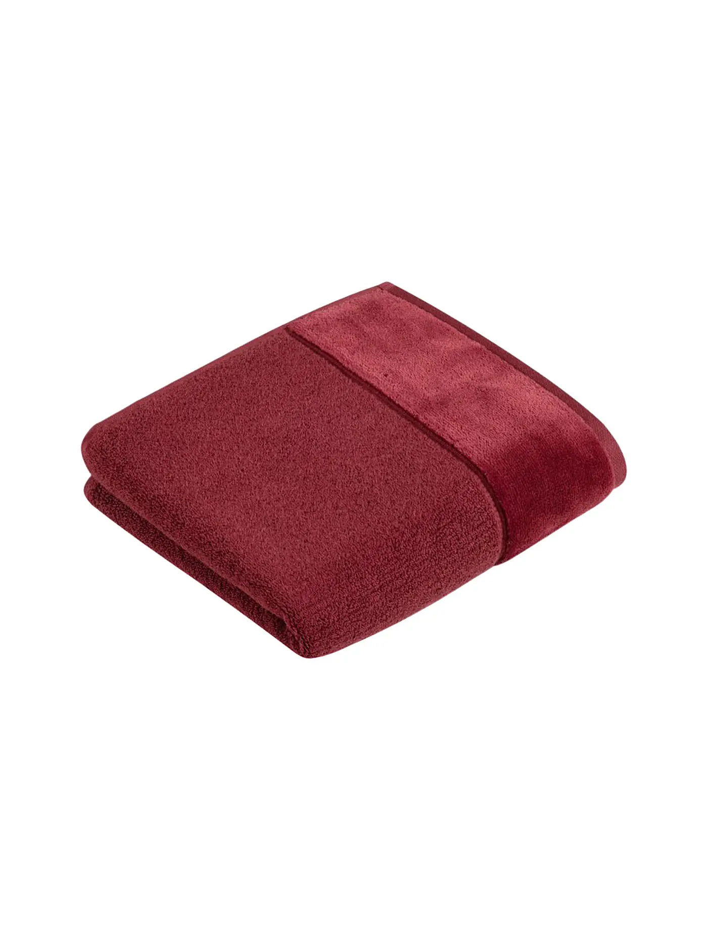 VOSSEN | Handtuch "Pure" 50x100cm (Red Wood) | rot